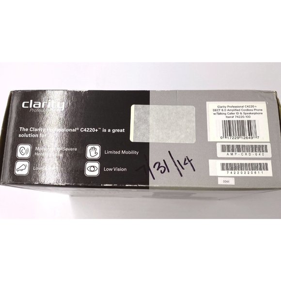 Clarity Phone C4220+ DECT 6.0 Cordless Amplified Professional Talking Caller ID - Picture 3 of 10